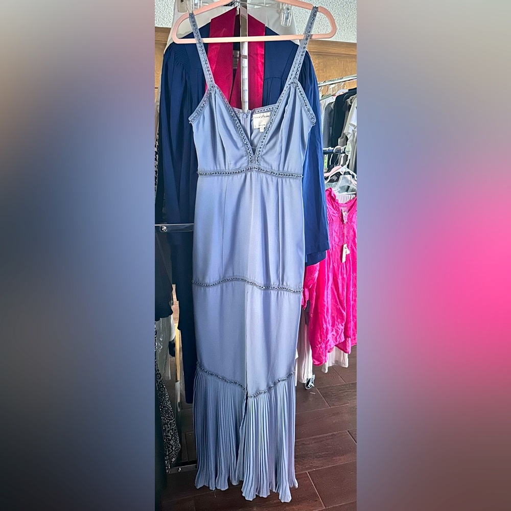 Long blue dress